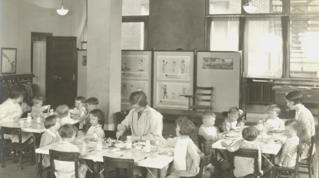 Nursery school in 1927
