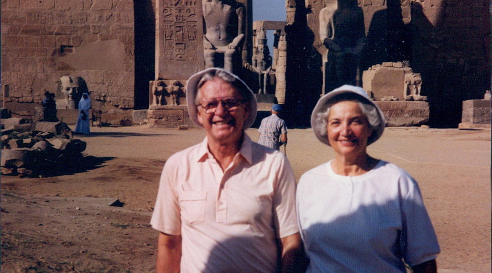Luvern and Lori Cunningham in Egypt