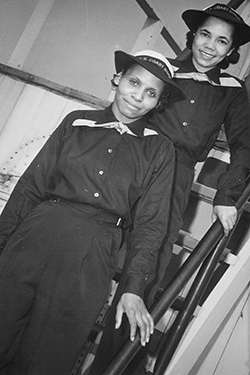 Olivia Hooker in her Coast Guard uniform in 1945.