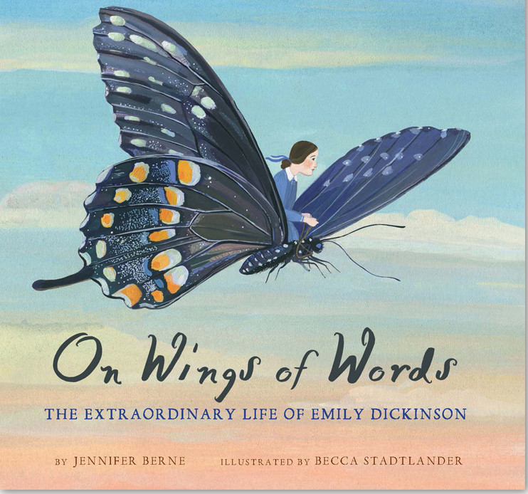 Book jacket of On Wings of Words by Jennifer Berne