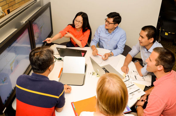 group of students meeting