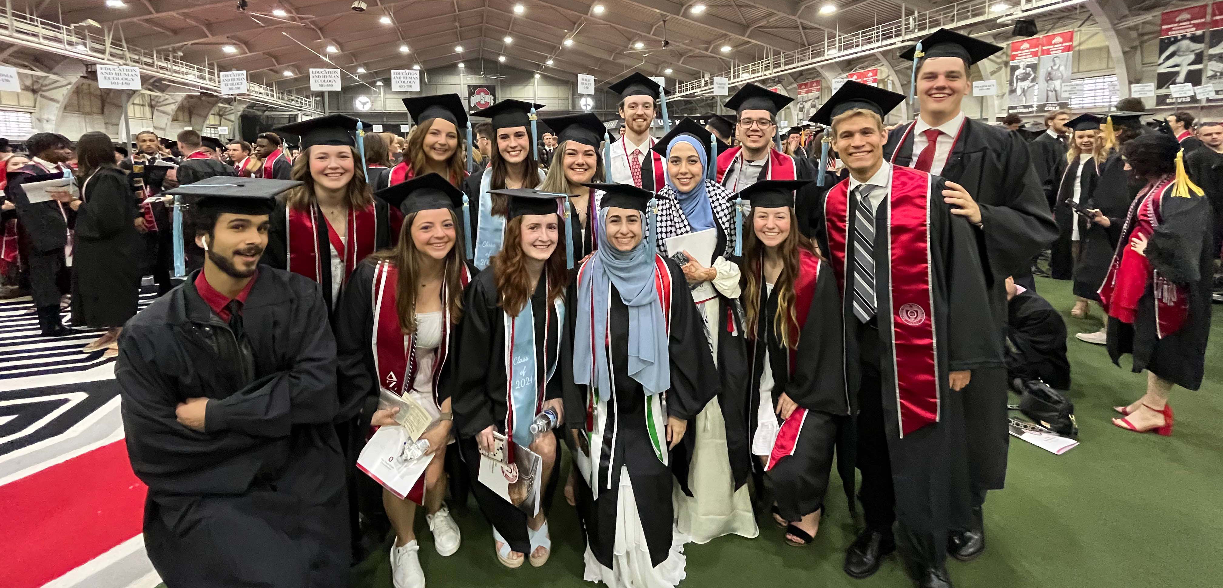 STEM education cohort at graduation