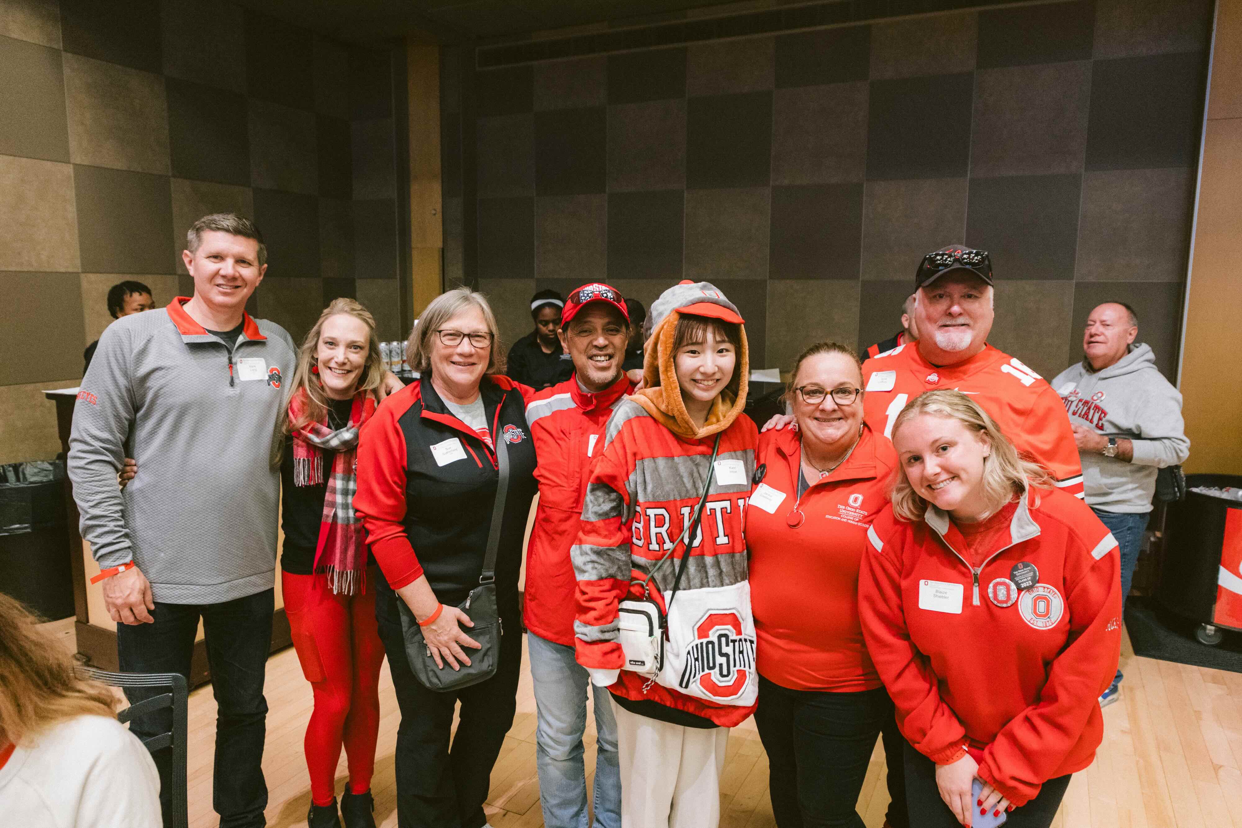 Ohio State alumni at a homecoming event