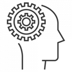 Brain process icon