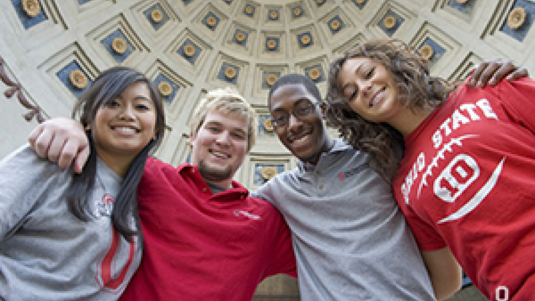 students in OSU gear