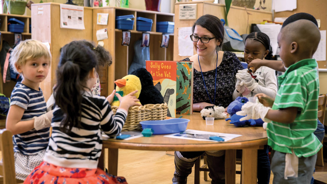 Early Childhood Educator in Classroom