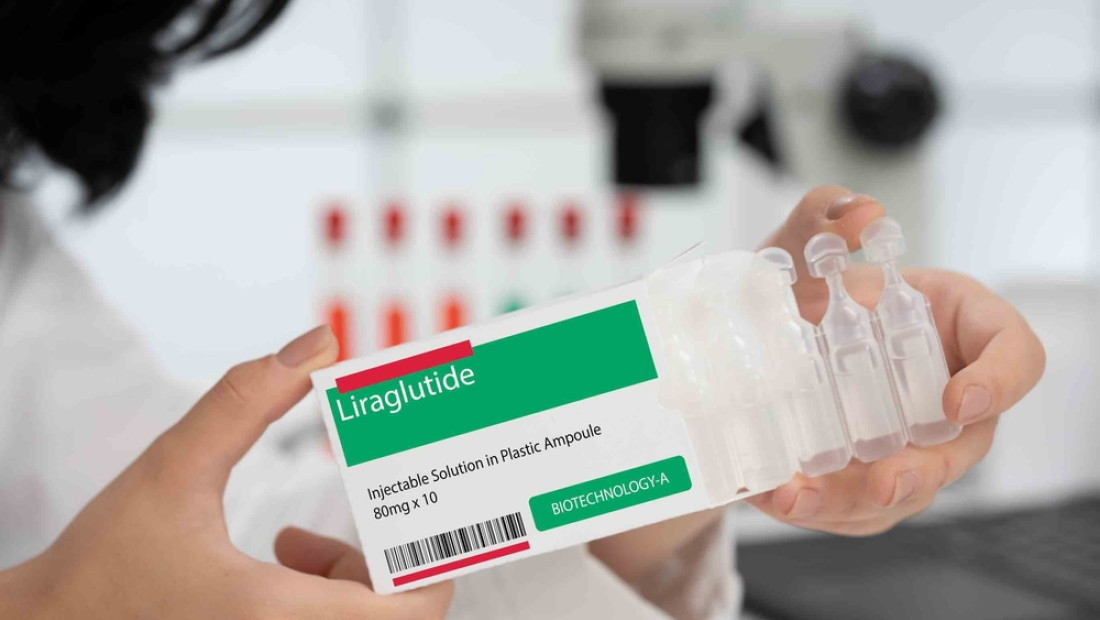 box of medicine being examined in a pharmaceutical lab