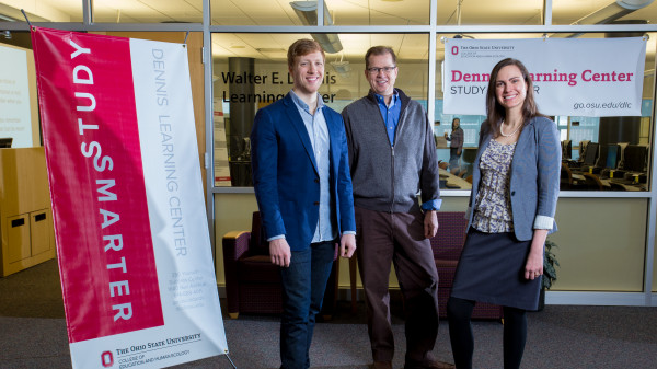 Grad students at Dennis Learning Center