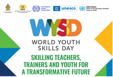 World Youth Skills Day logo with sponsorship logos