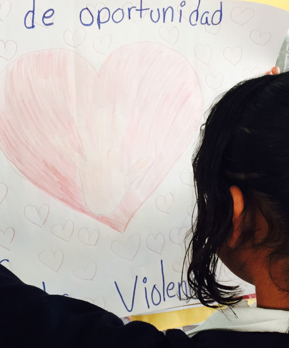 student in Mexican classroom