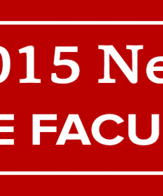 2015 New Faculty