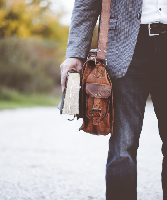 guy with messenger bag