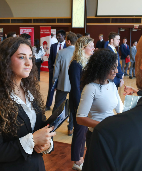 Ohio State students at the EHE Career Fair