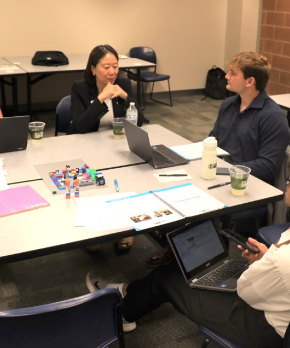Professors mentoring high school students