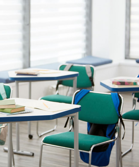 empty classroom