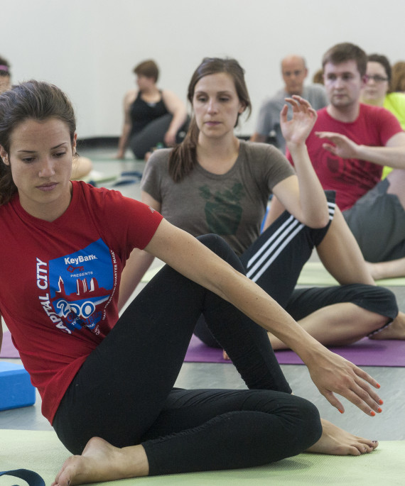 fitness staff leading class