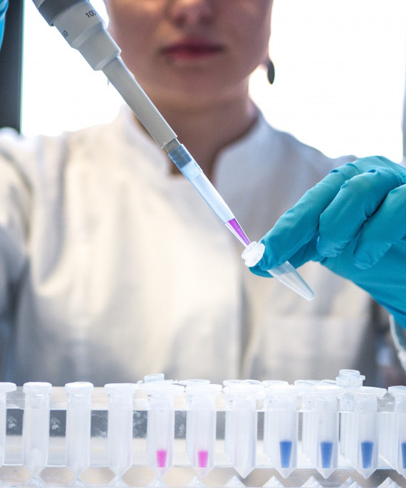 researchers working in lab