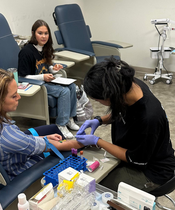 SHE IS Laboratory work being done during a keto diet study
