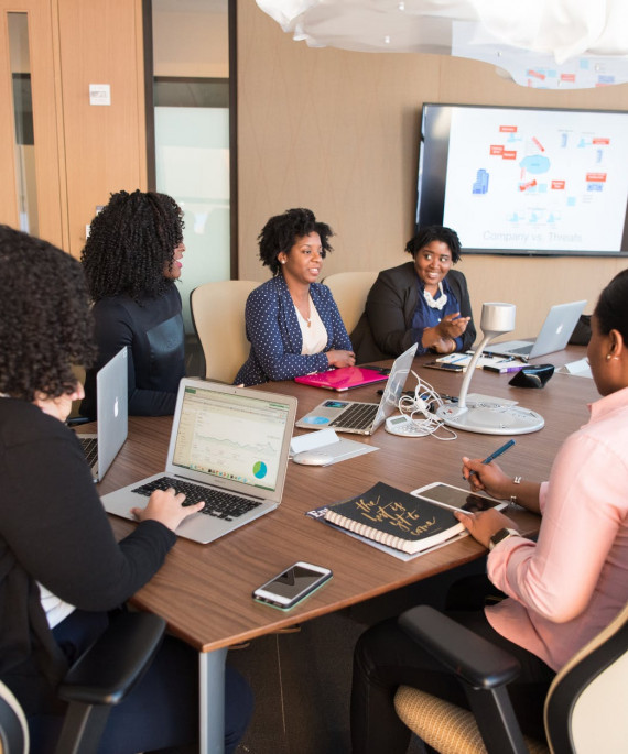 group in boardroom