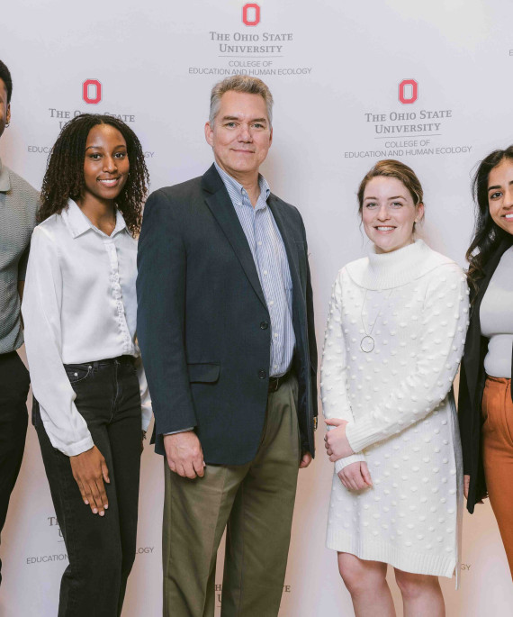 Students with scholarship