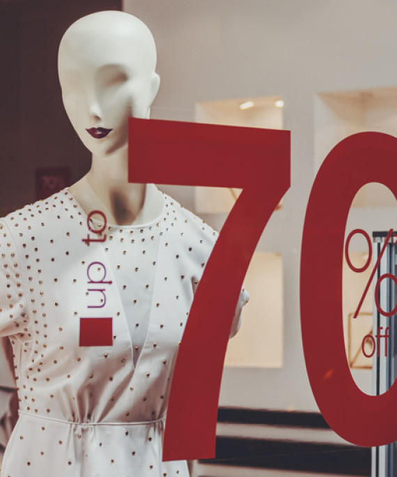 a display of mannequins in a store window