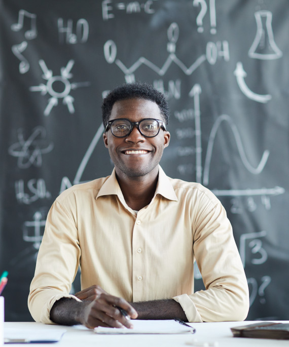 teacher in classroom