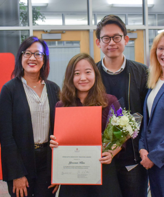 Yuna Kim teaching award reception