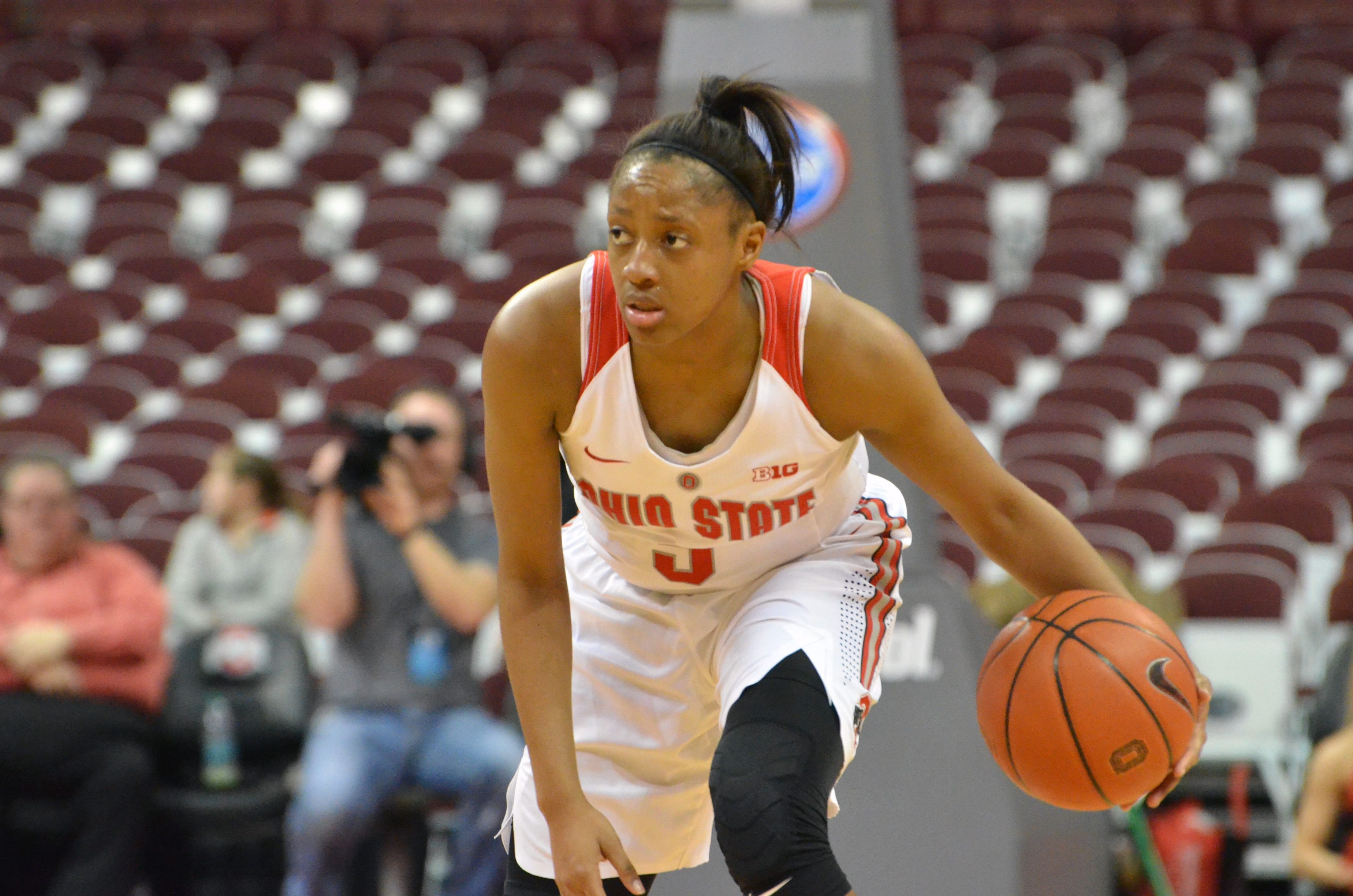 Kelsey Mitchell playing basketball 